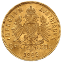 Gouden 20 francs 8 florijn munt 1