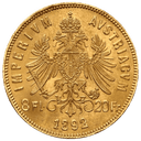 Gouden 20 francs 8 florijn munt 2