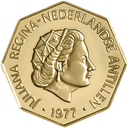 Gouden 200 gulden munt Nederlandse Antillen 2