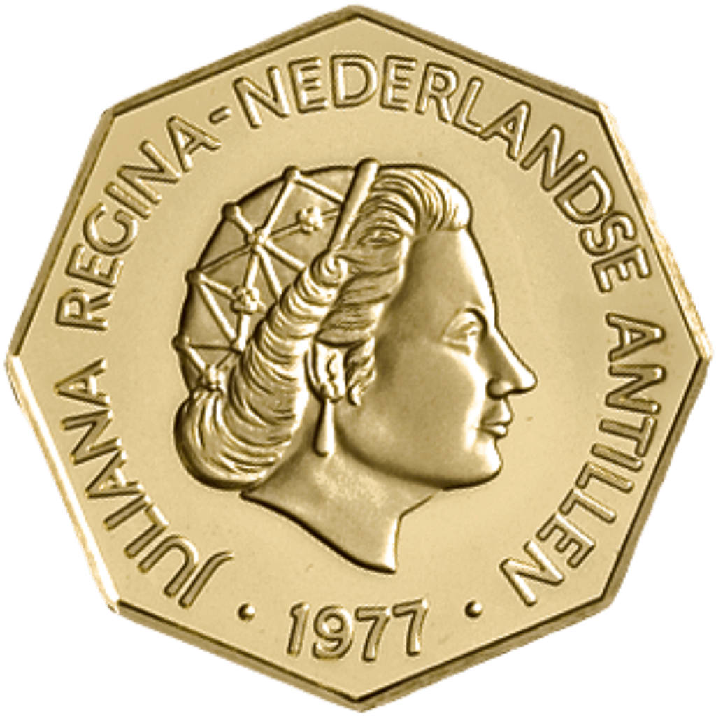 Gouden 200 gulden munt Nederlandse Antillen