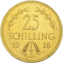 Gouden 25 Schilling munt Oostenrijk 1