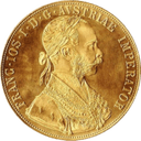 Gouden 4 dukaat Oostenrijk 1