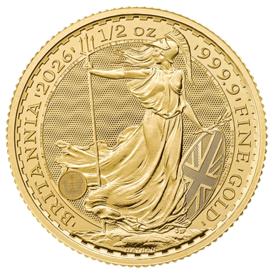 Gouden Britannia munt 1/2 troy ounce