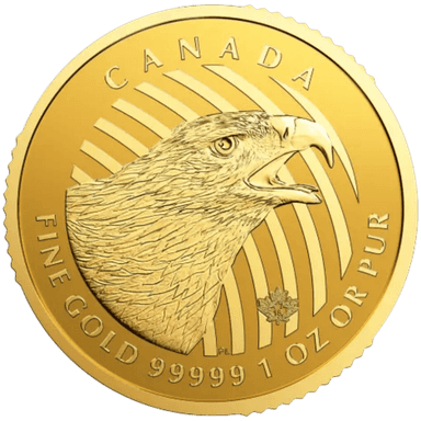 Gouden Canadian eagle munt 1 troy ounce
