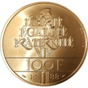 Gouden 100 Franc munt Frankrijk 1988 1