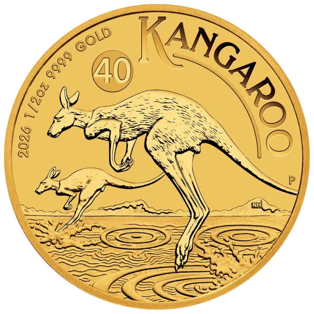 Gouden Kangaroo munt 1/2 troy ounce