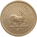 Gouden Krugerrand munt 1/2 troy ounce 1