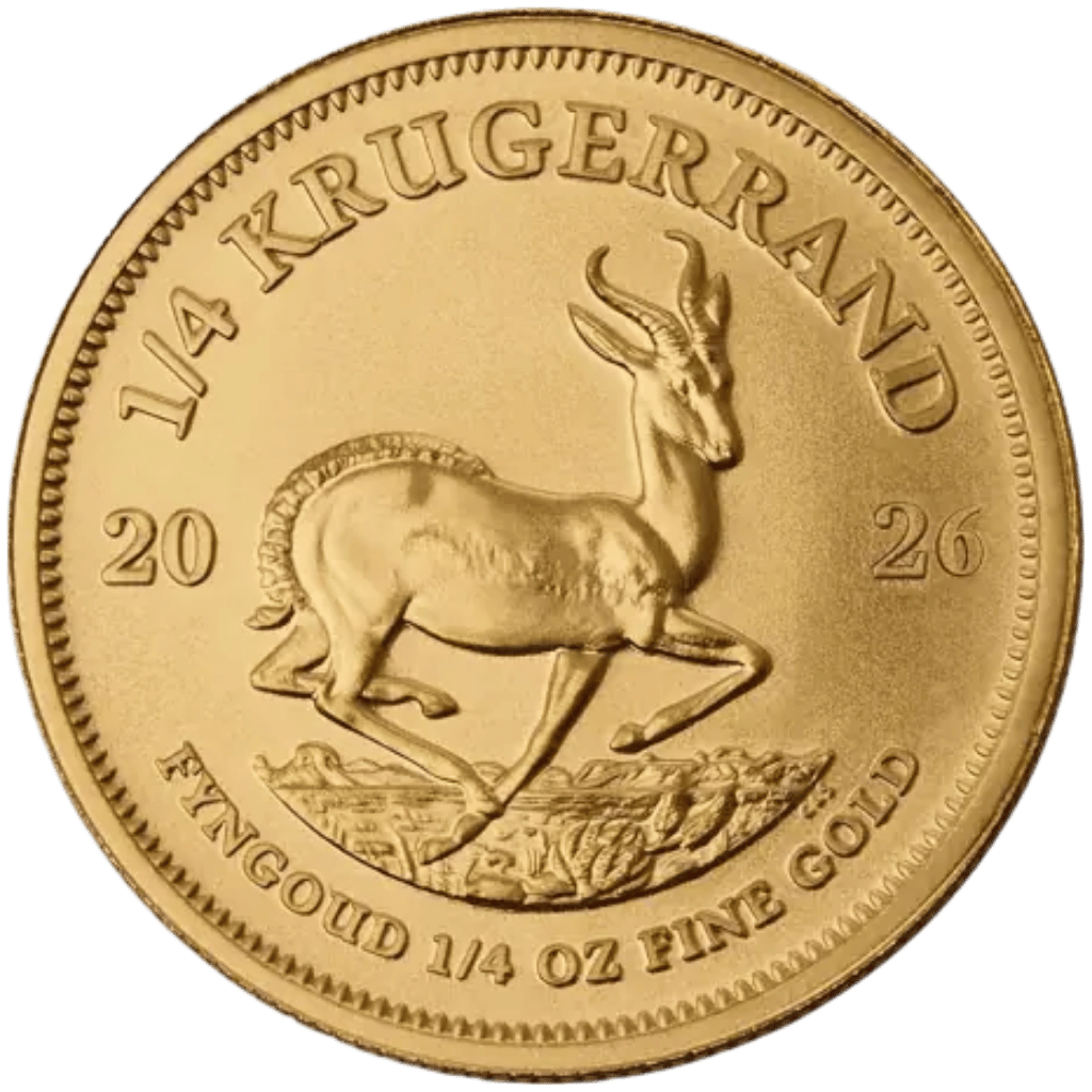 Gouden Krugerrand munt 1/4 troy ounce