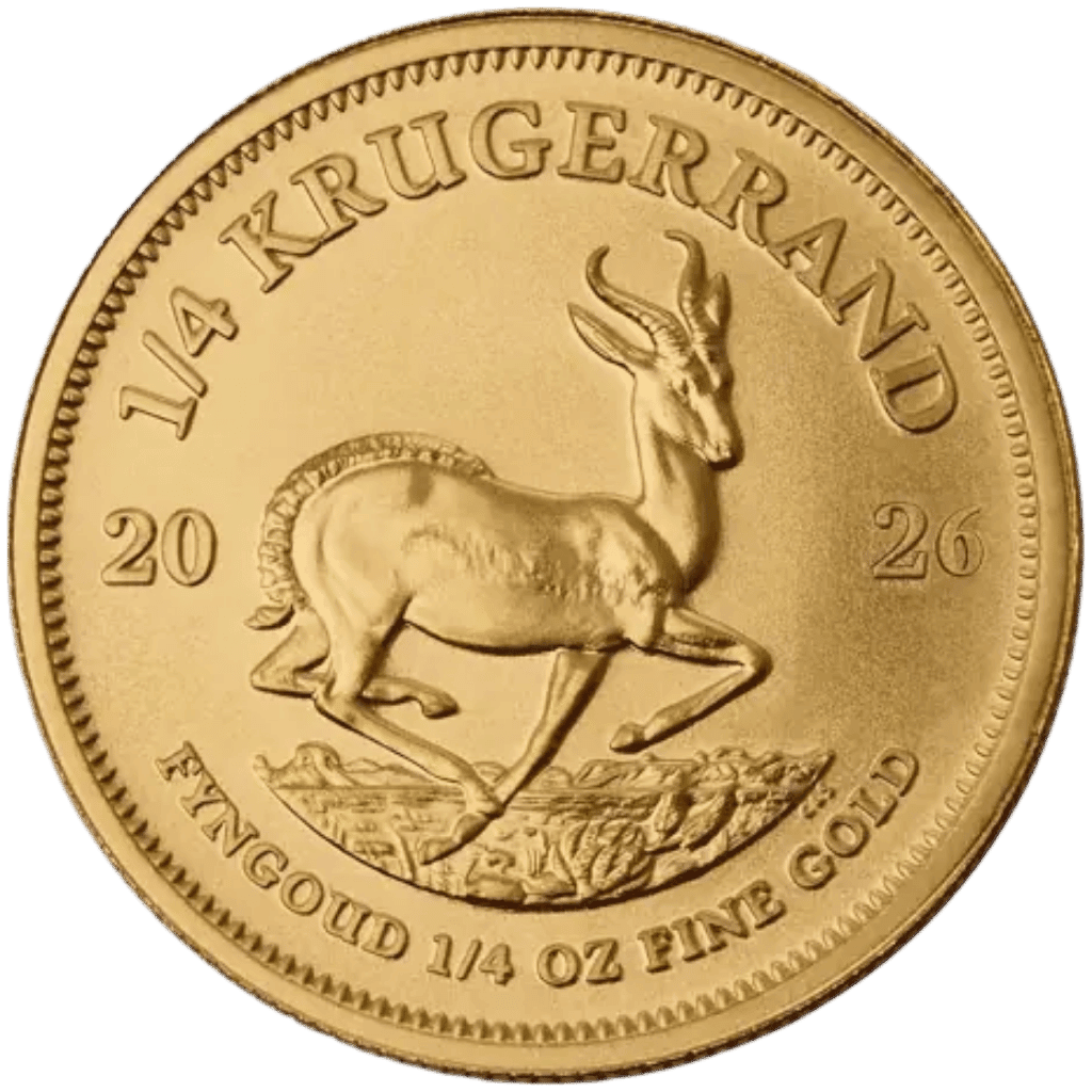 Gouden Krugerrand munt 1/4 troy ounce