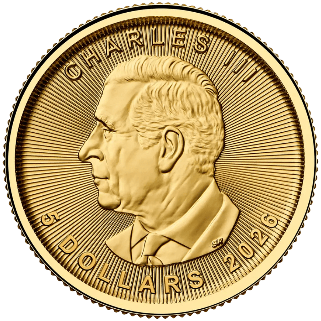 Gouden Maple Leaf munt 1/10 troy ounce