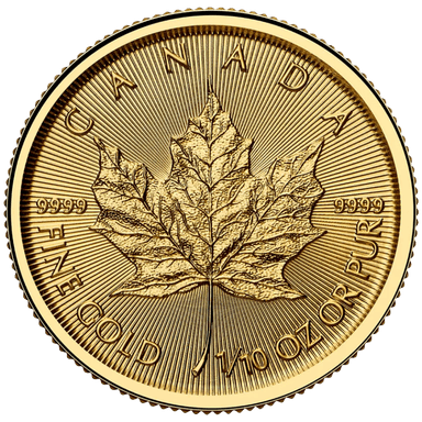 Gouden Maple Leaf munt 1/10 troy ounce