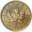 Gouden Maple Leaf munt 1/2 troy ounce 1