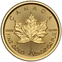 Gouden Maple Leaf munt 1/20 troy ounce 1