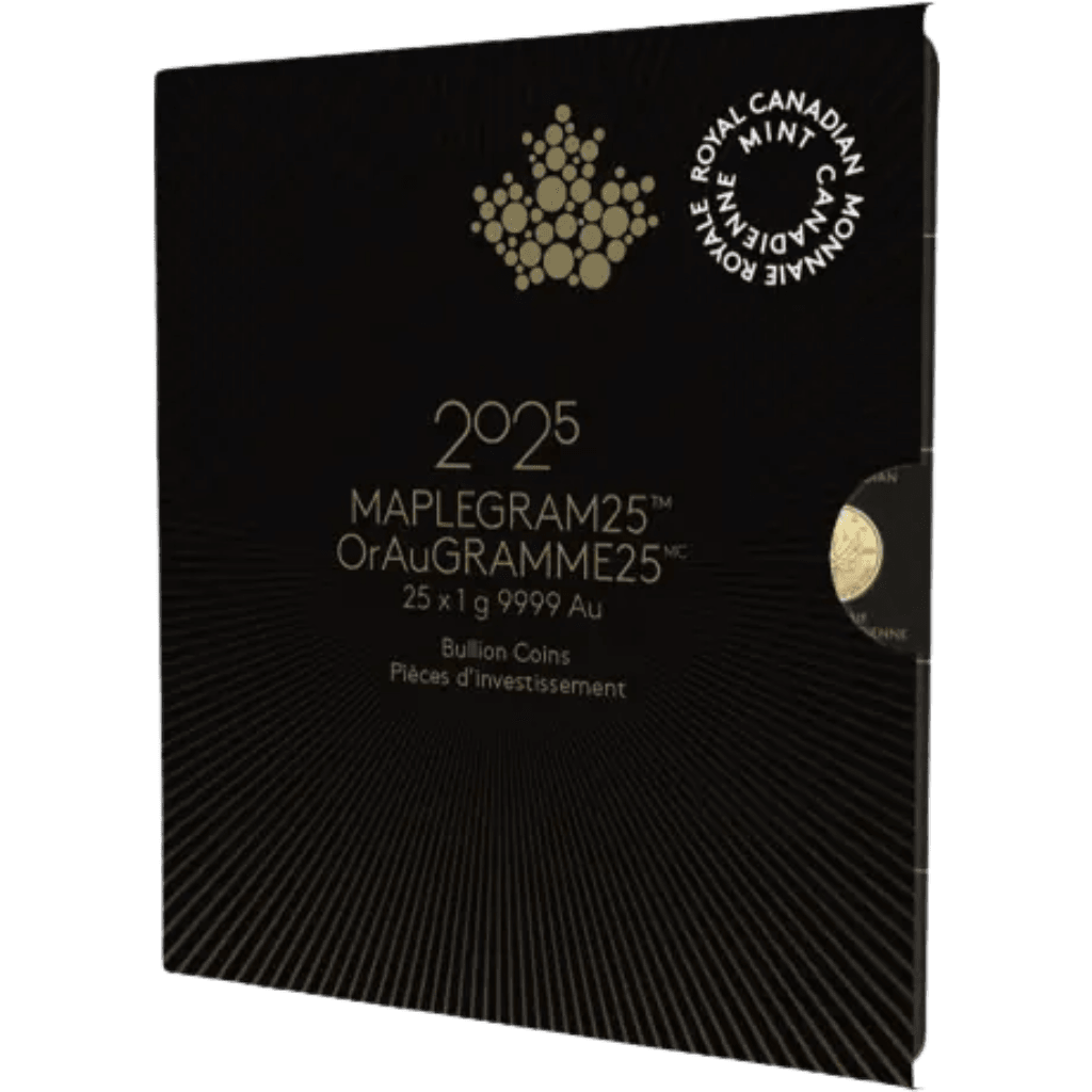 Gouden Maple Leaf munt 25 x 1 gram
