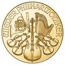 Gouden Philharmoniker munt 1/10 troy ounce 1