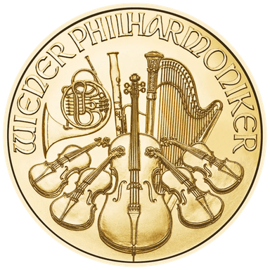Gouden Philharmoniker munt 1/10 troy ounce