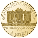 Gouden Philharmoniker munt 1/25 troy ounce 2