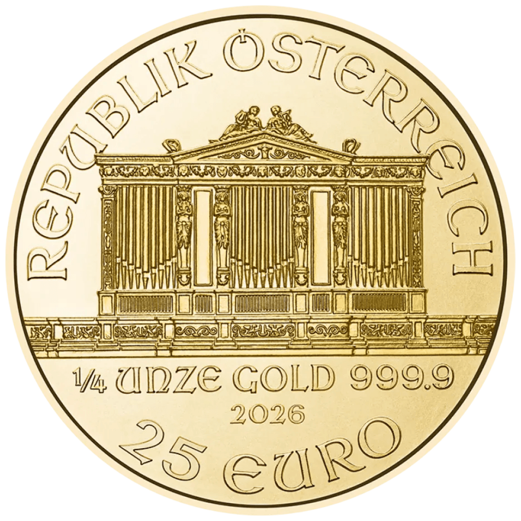 Gouden Philharmoniker munt 1/4 troy ounce
