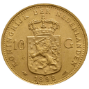 Gouden tientje Wilhelmina kroonportret 2