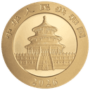 Gouden panda munt 15 gram 2