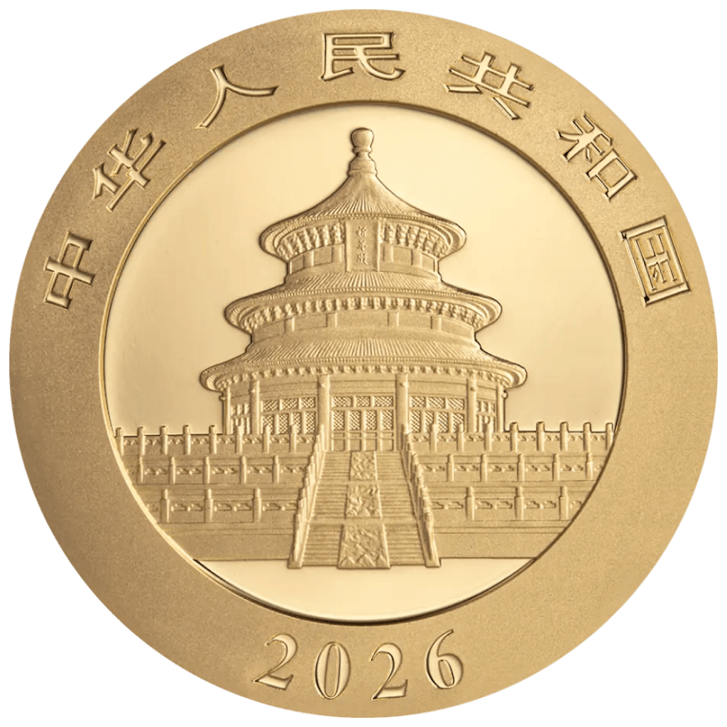 Gouden panda munt 8 gram