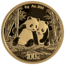 Gouden panda munt 8 gram 1