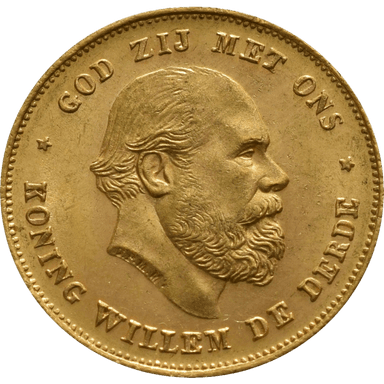 Gouden tientje Willem 3