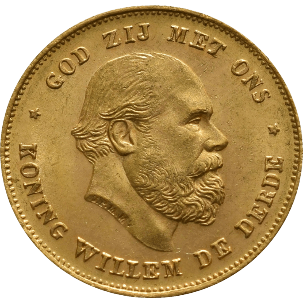 Gouden tientje Willem 3