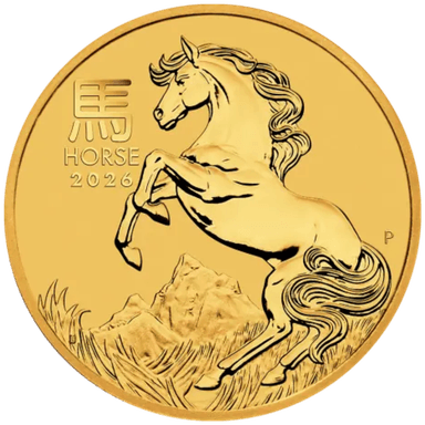 Gouden Lunar munt 1/2 troy ounce