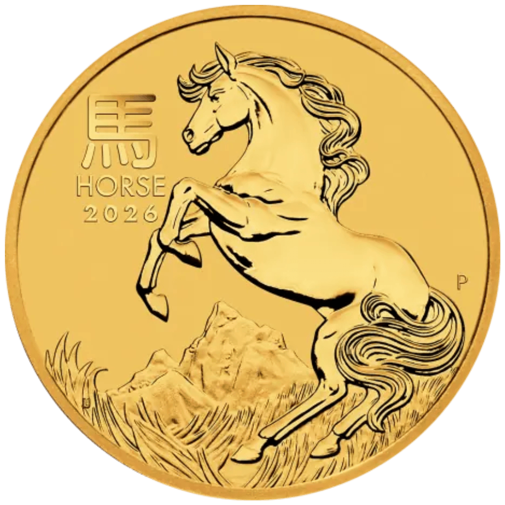 Gouden Lunar munt 1/2 troy ounce