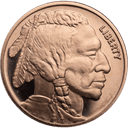 Koperen Buffalo munt 1 ounce 2