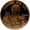 Koperen Donald Trump munt 1 ounce 1
