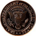 Koperen Donald Trump munt 1 ounce 2