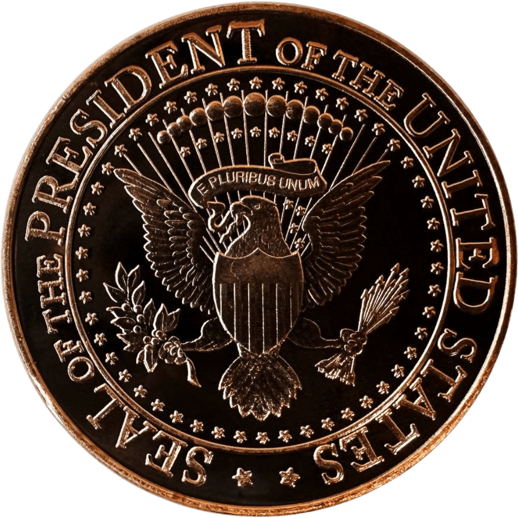 Koperen Donald Trump munt 1 troy ounce