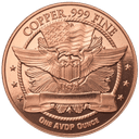 Koperen Donald Trump munt 1 ounce 2