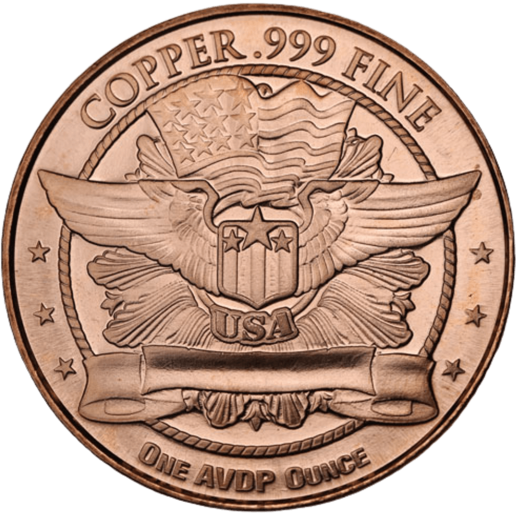 Koperen Maple Leaf munt 1 troy ounce