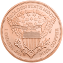 Koperen Saint-Gaudens munt 1 ounce 2
