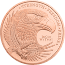 Koperen Eagle munt 1 ounce 1