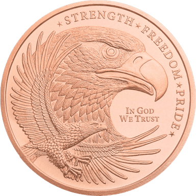 Koperen Eagle munt 1 ounce