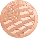 Koperen Eagle munt 1 ounce 2