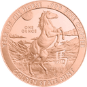 Koperen Year of the horse munt 1 ounce 1