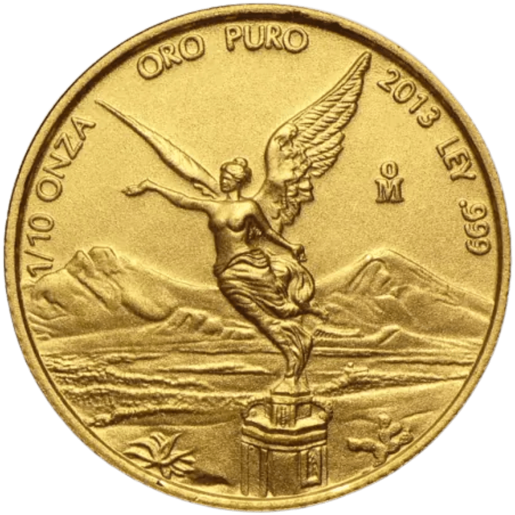 Gouden Mexican Libertad munt 1/10 troy ounce