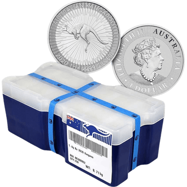 Monsterbox zilveren Kangaroo munt 1 troy ounce