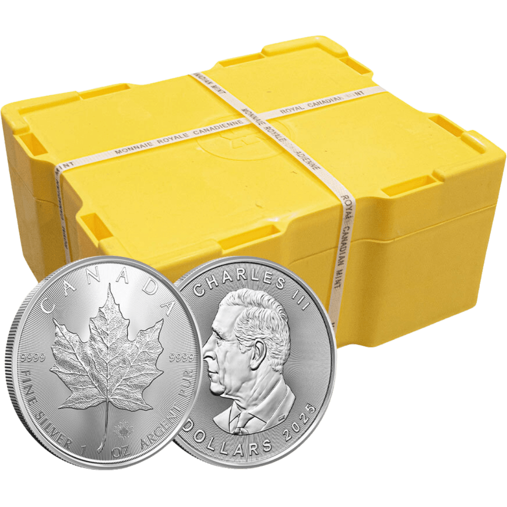 Monsterbox zilveren Maple Leaf munt 1 troy ounce