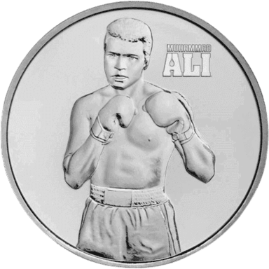 Zilveren Muhammad Ali munt 1 troy ounce