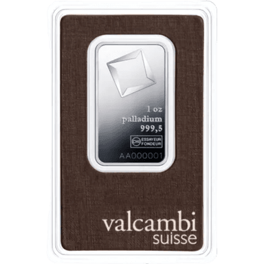 Valcambi palladiumbaar 1 troy ounce