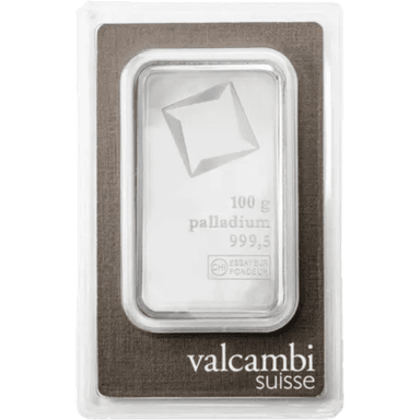 Valcambi palladiumbaar 100 gram