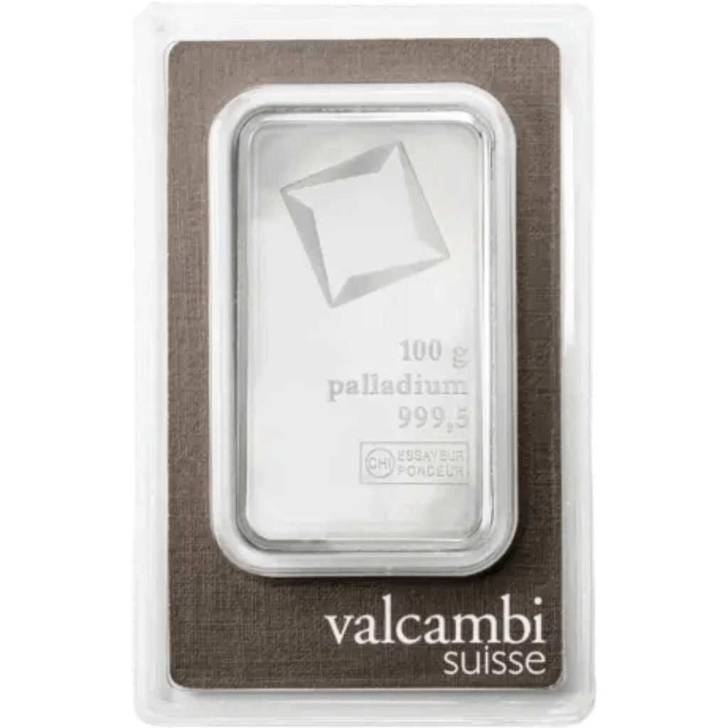 Valcambi palladiumbaar 100 gram