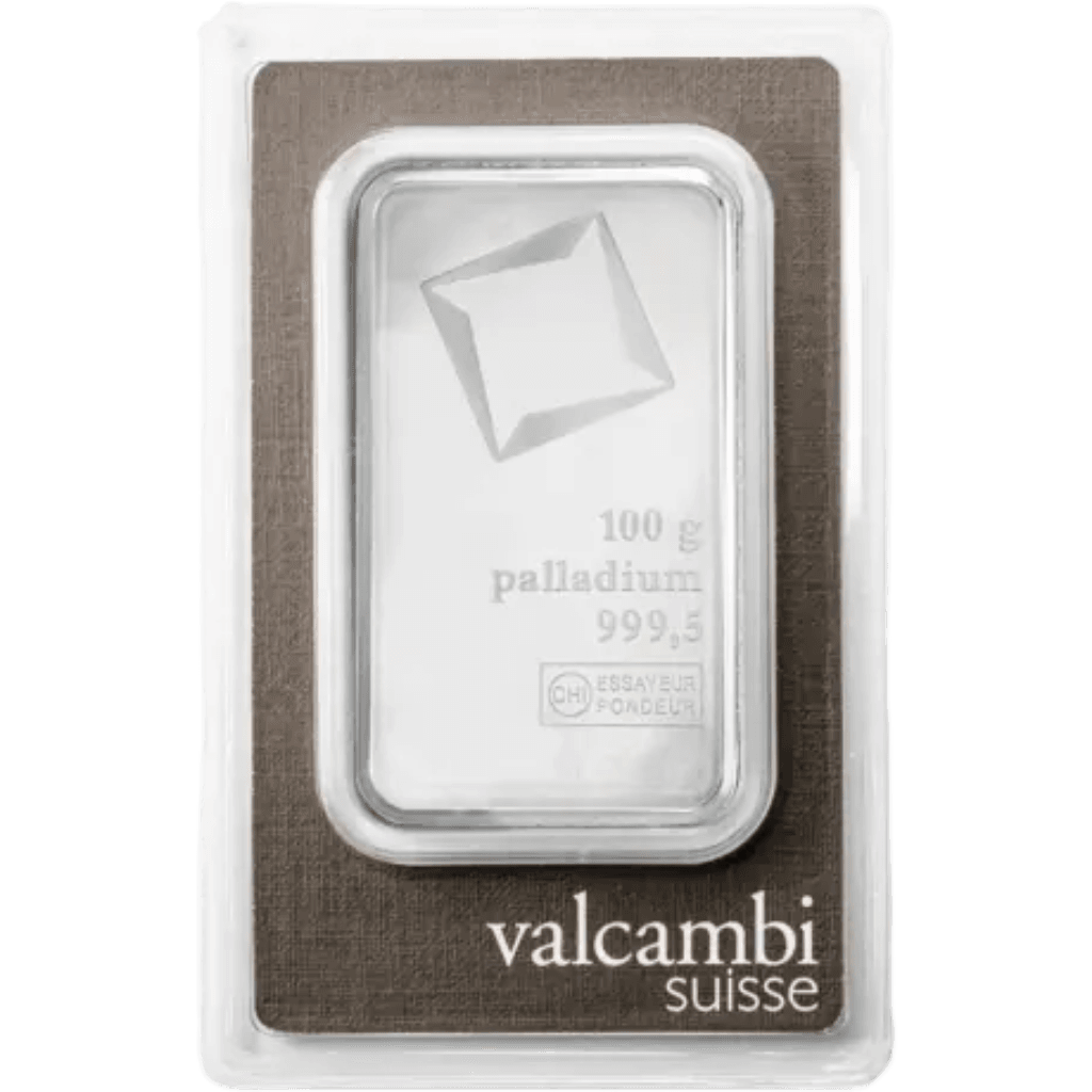 Valcambi palladiumbaar 100 gram
