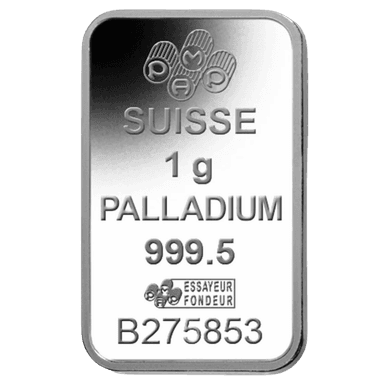 Palladiumbaar 1 gram divers